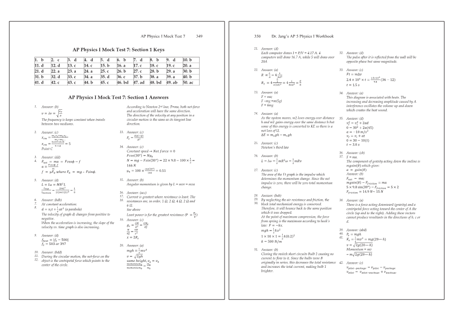 Dr.jang's SAT 800 Math2