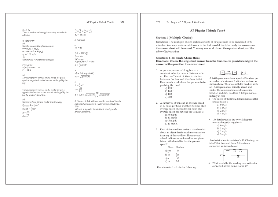 Dr.jang's SAT 800 Math2