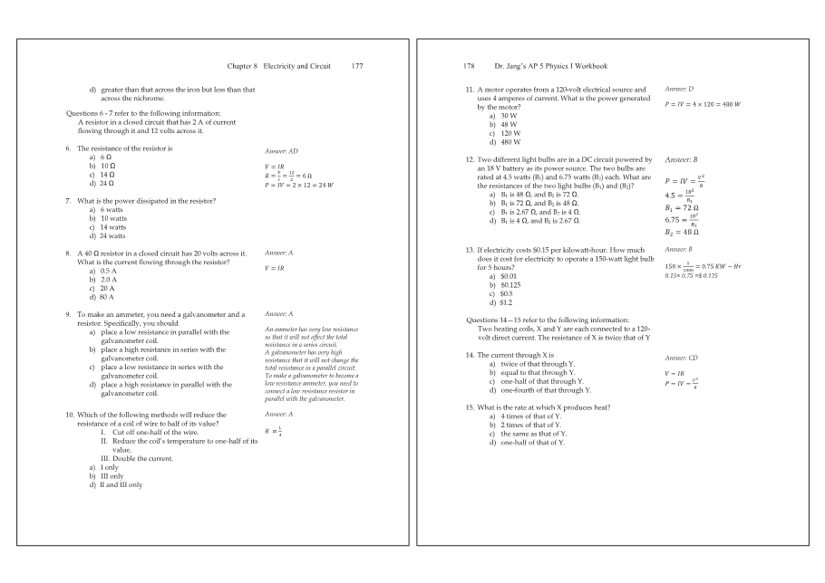 Dr.jang's SAT 800 Math2