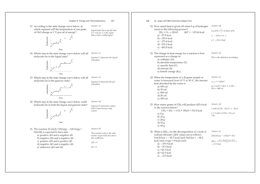 Dr.jang's SAT 800 Chemistry
