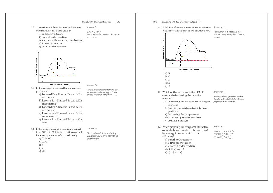 Dr.jang's SAT 800 Chemistry