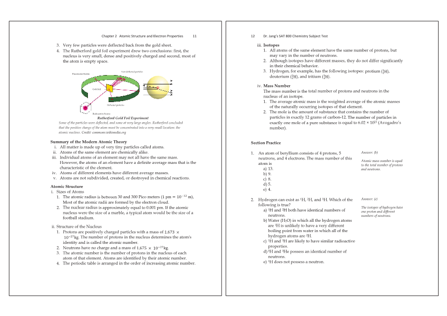 Dr.jang's SAT 800 Chemistry