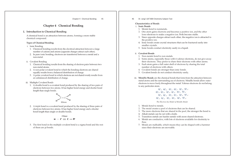 Dr.jang's SAT 800 Chemistry