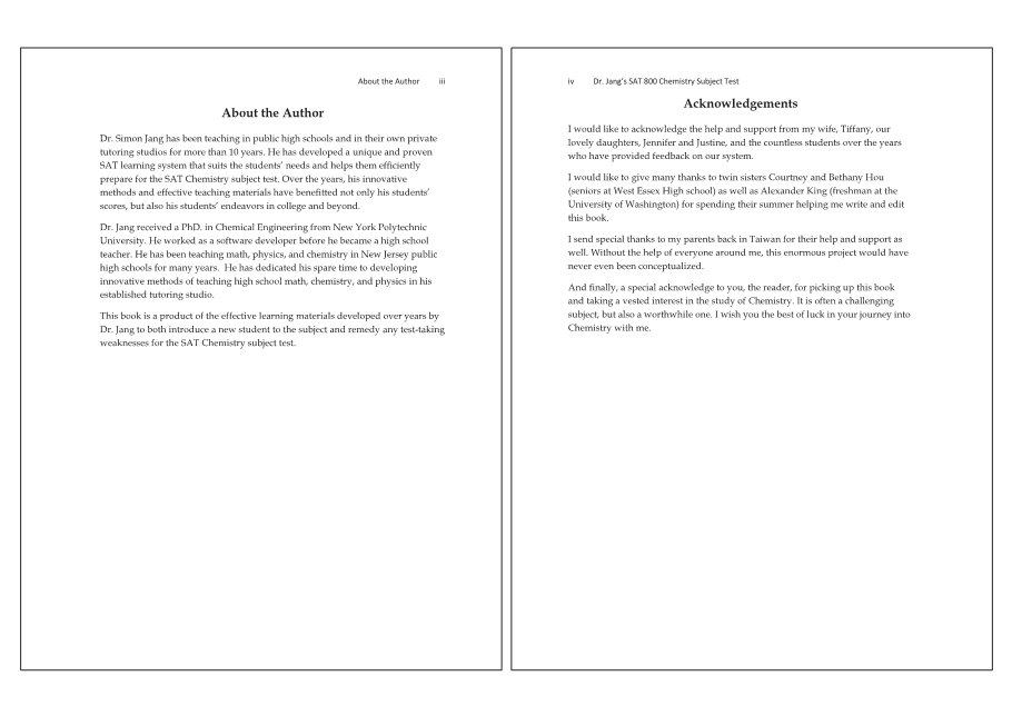 Dr.jang's SAT 800 Chemistry