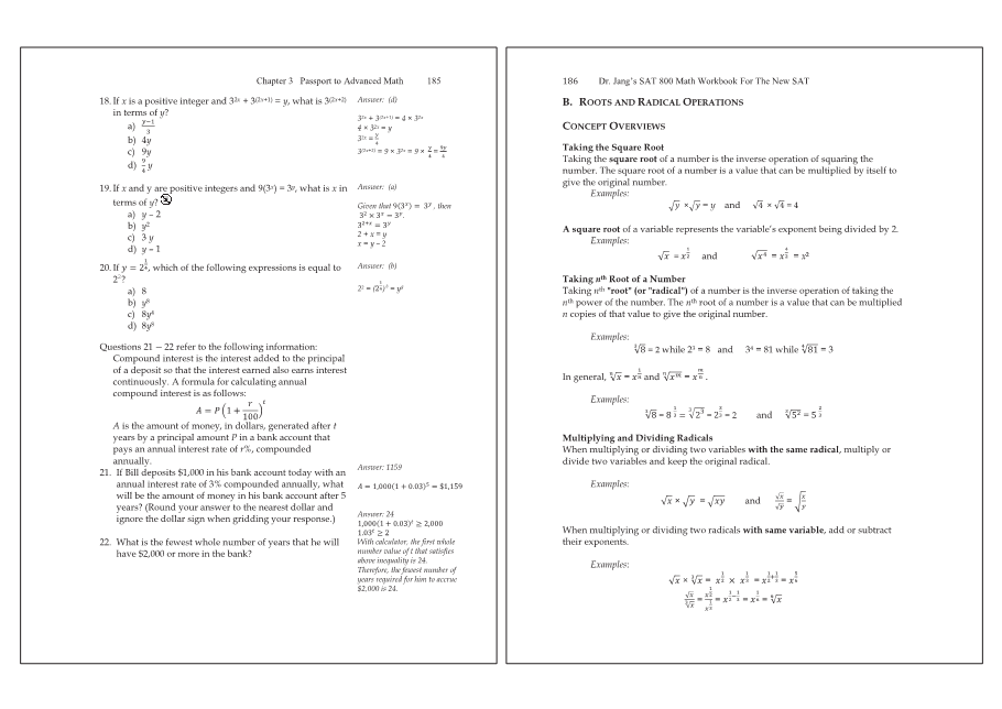 Dr.jang's SAT 800 Math