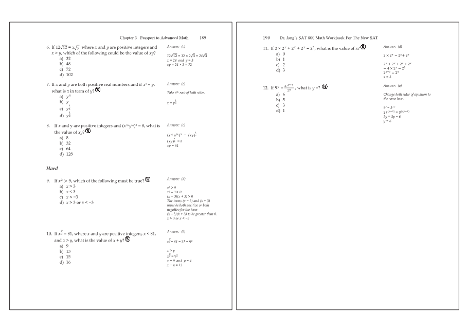 Dr.jang's SAT 800 Math