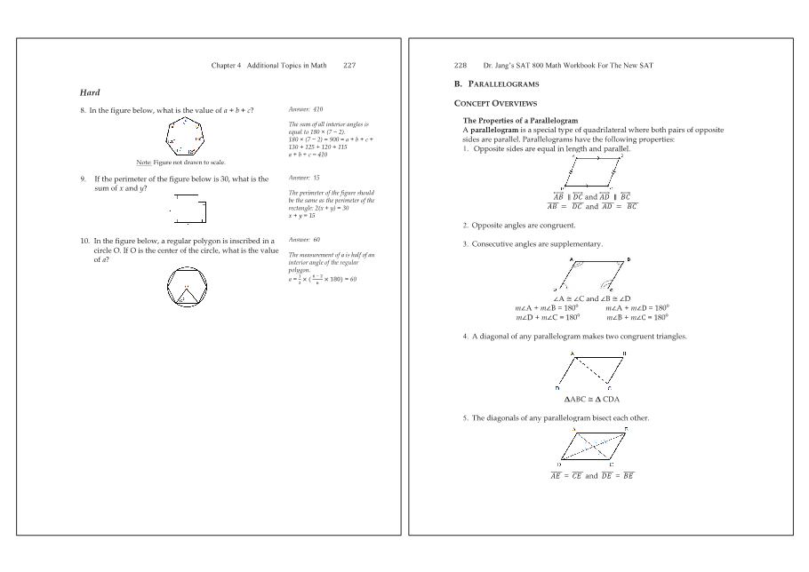Dr.jang's SAT 800 Math