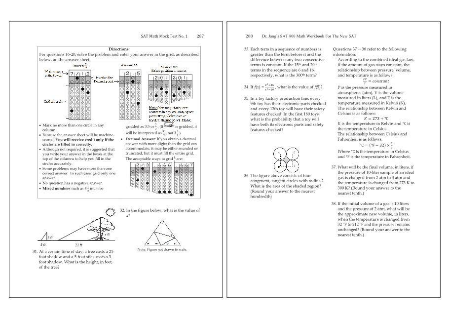 Dr.jang's SAT 800 Math
