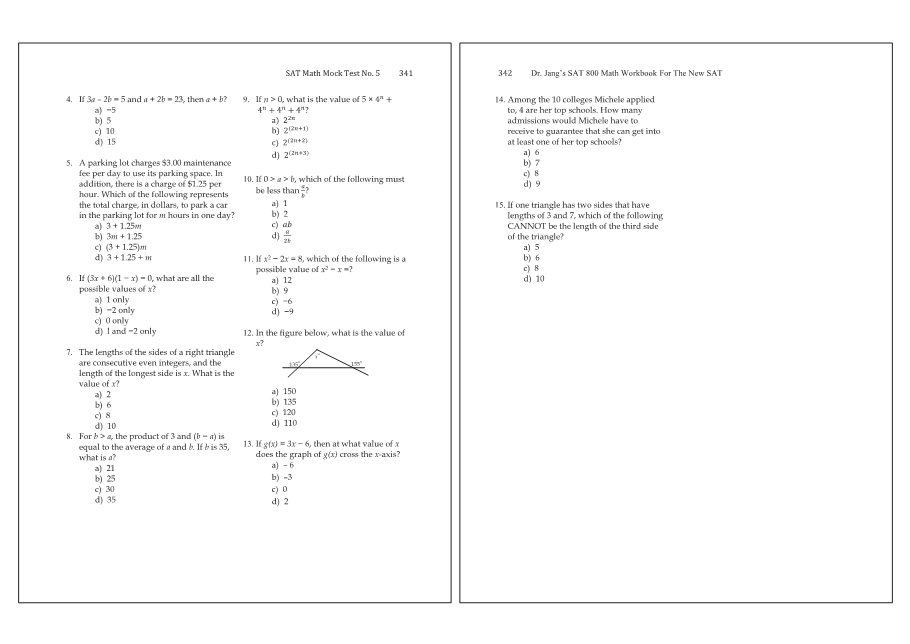 Dr.jang's SAT 800 Math