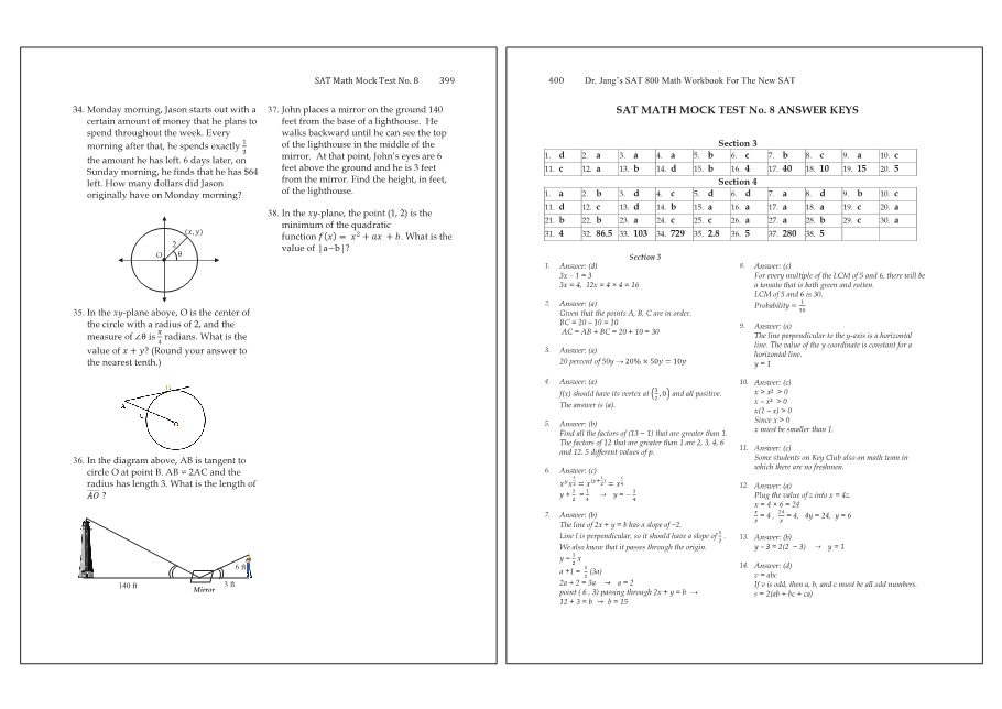 Dr.jang's SAT 800 Math