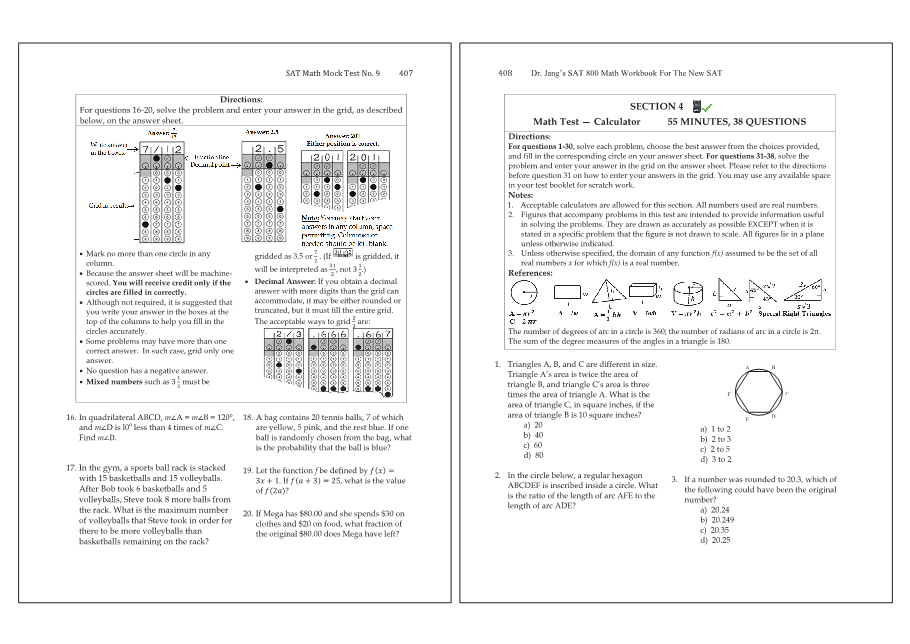 Dr.jang's SAT 800 Math