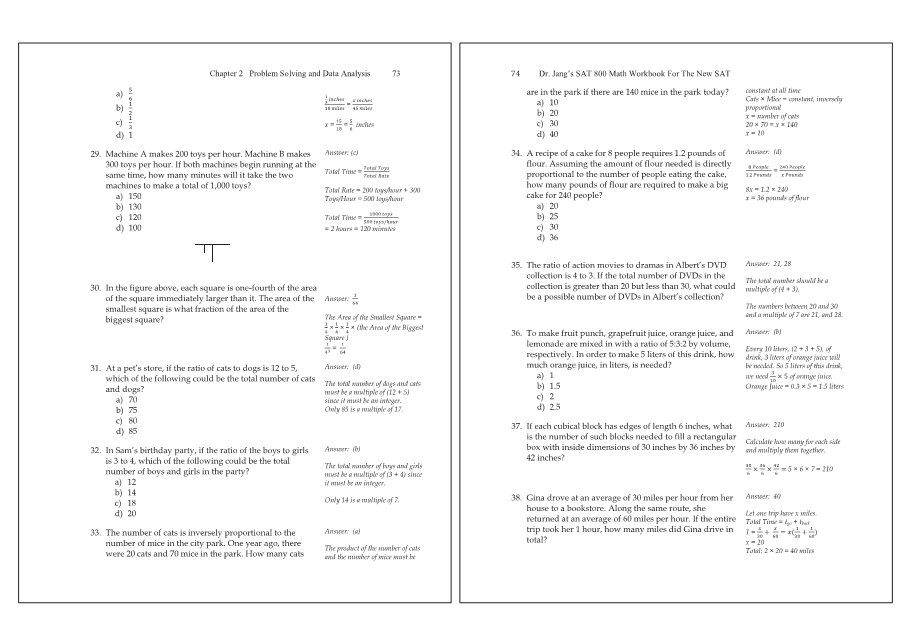 Dr.jang's SAT 800 Math