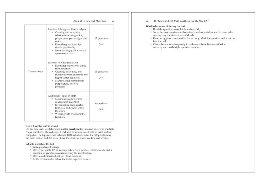Dr.jang's SAT 800 Math