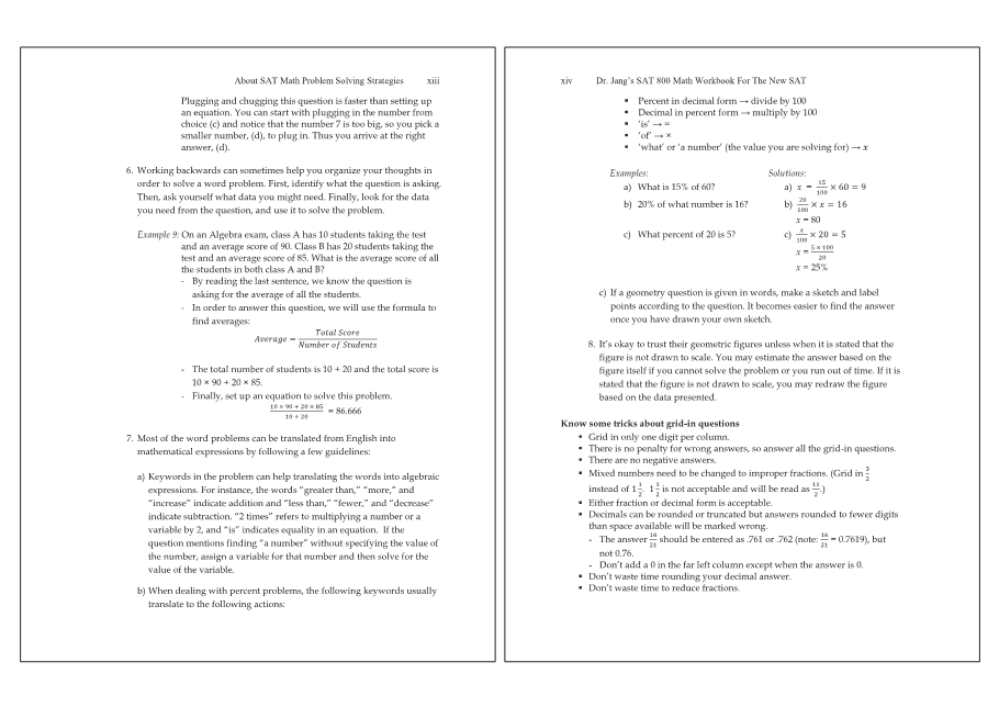 Dr.jang's SAT 800 Math