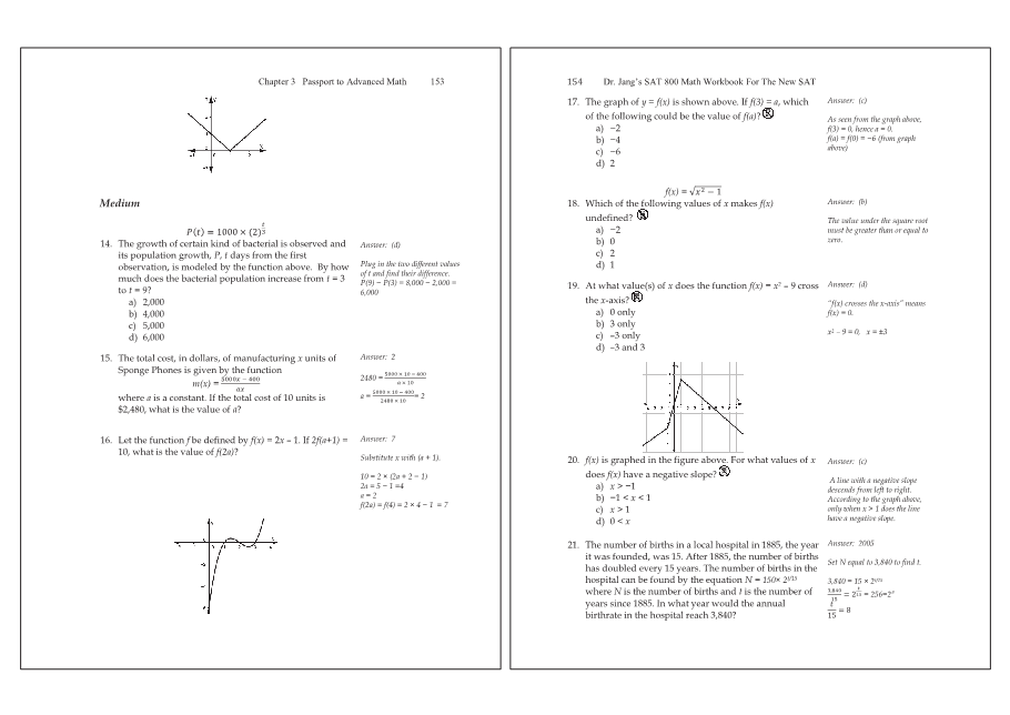 Dr.jang's SAT 800 Math