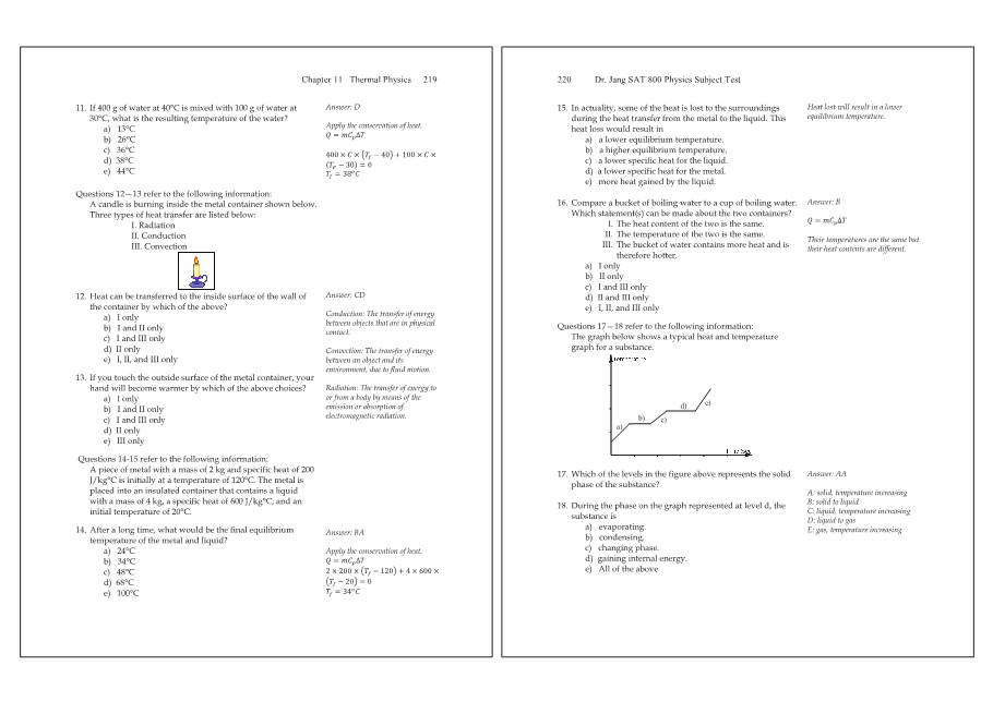 Dr.jang's SAT 800 Physics