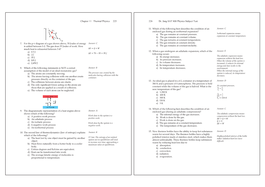 Dr.jang's SAT 800 Physics