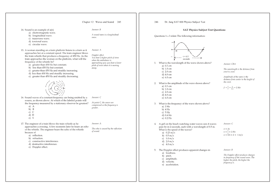 Dr.jang's SAT 800 Physics