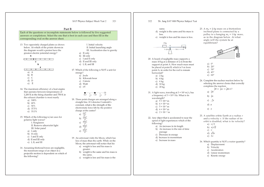 Dr.jang's SAT 800 Physics