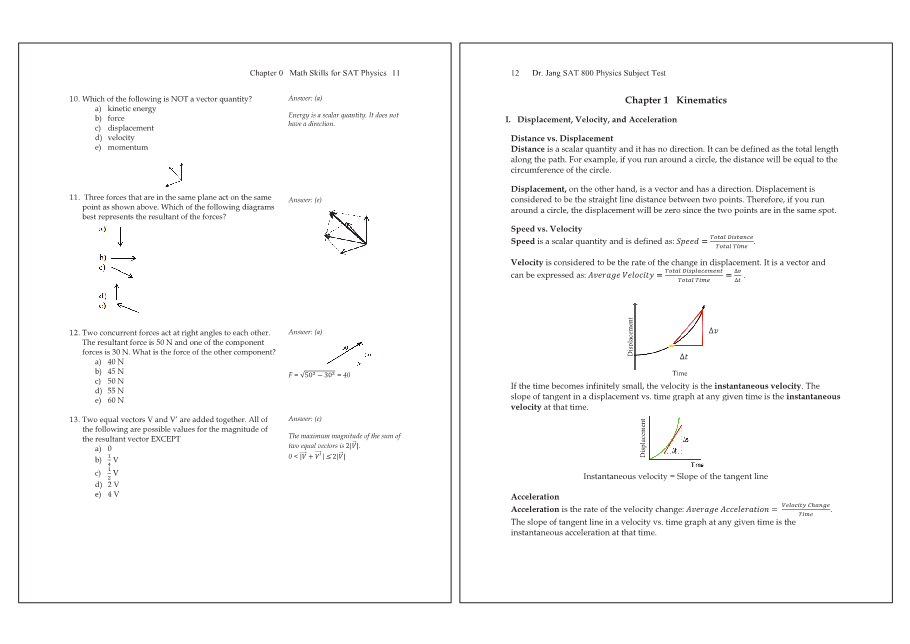 Dr.jang's SAT 800 Physics