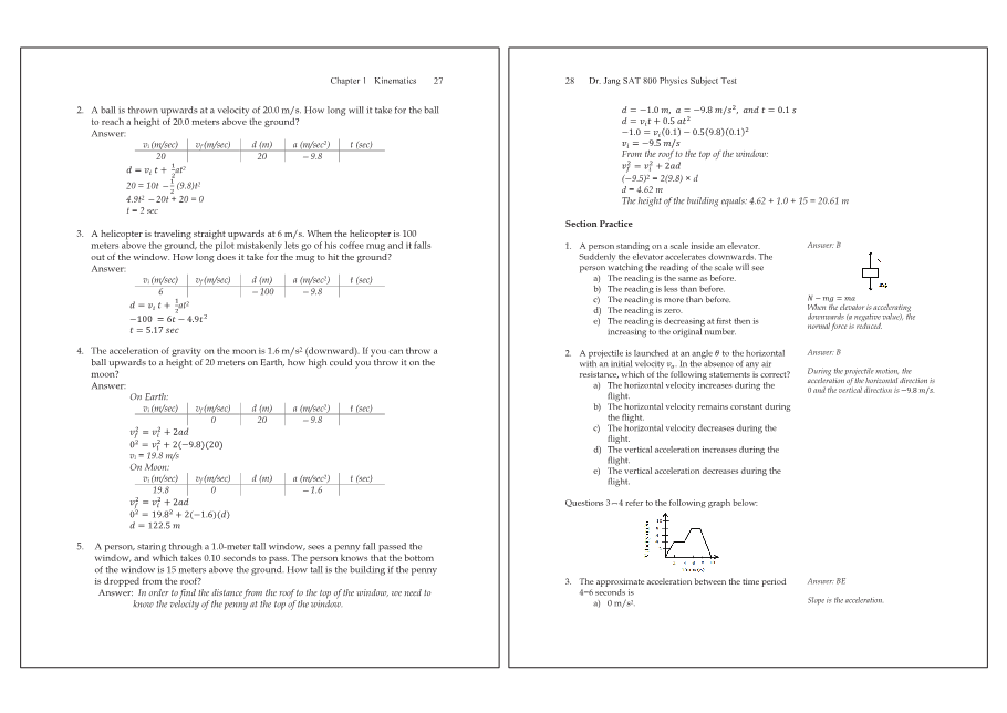 Dr.jang's SAT 800 Physics