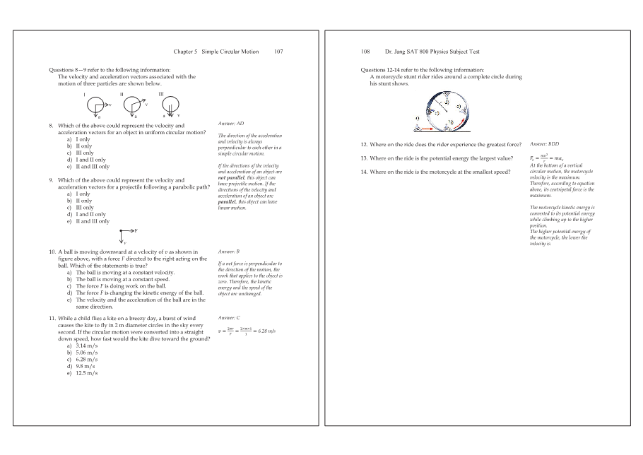 Dr.jang's SAT 800 Physics