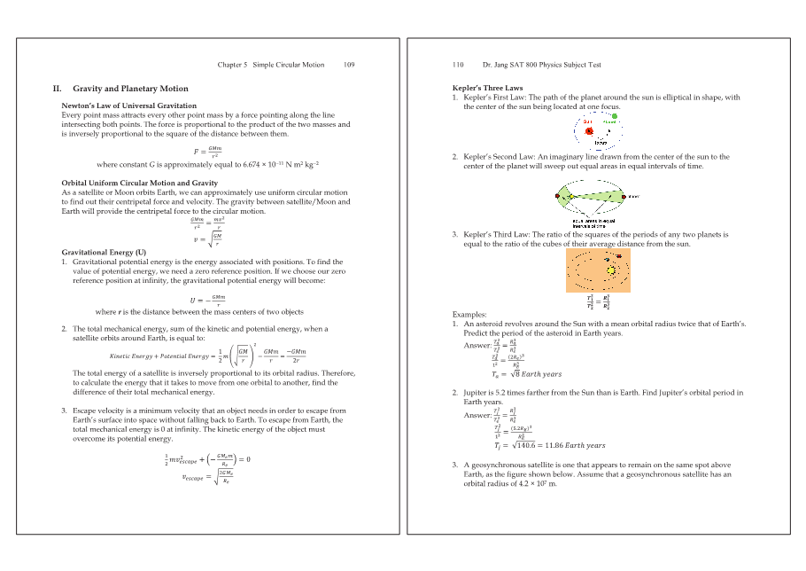 Dr.jang's SAT 800 Physics