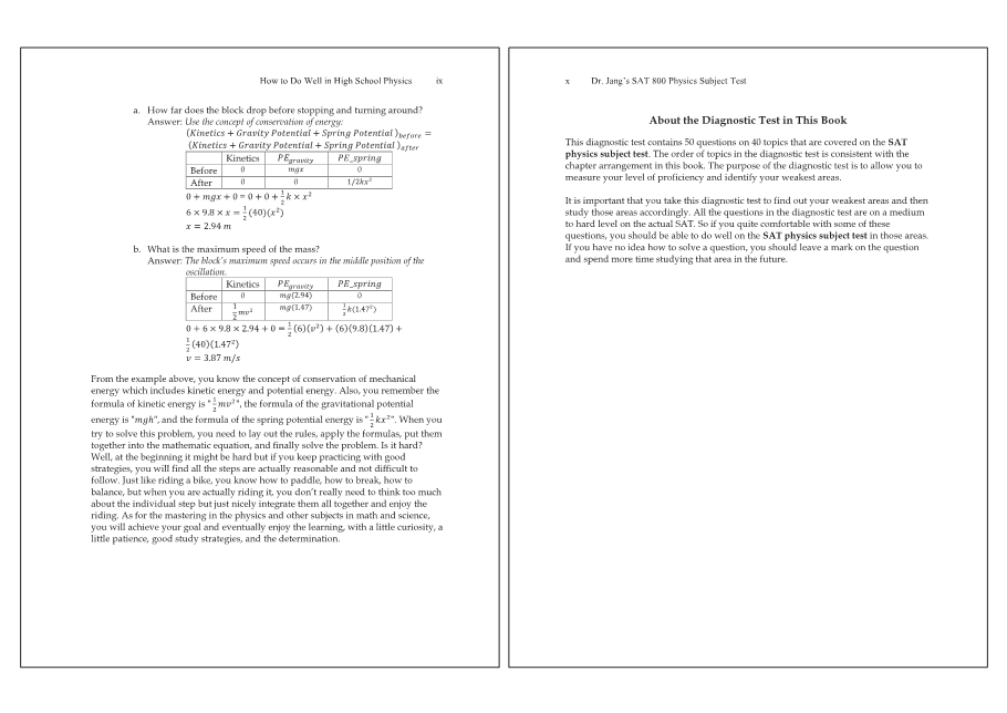 Dr.jang's SAT 800 Physics
