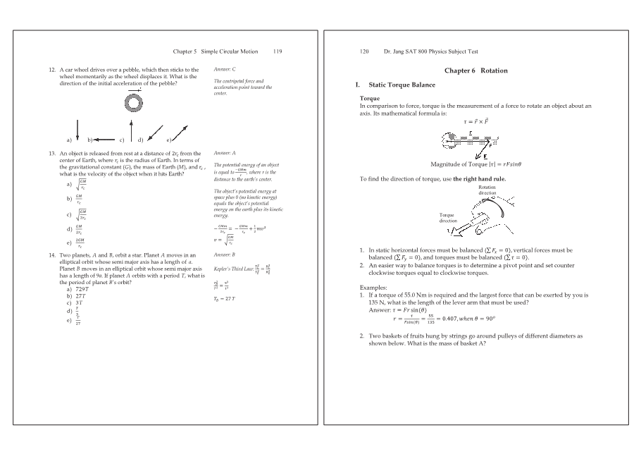 Dr.jang's SAT 800 Physics