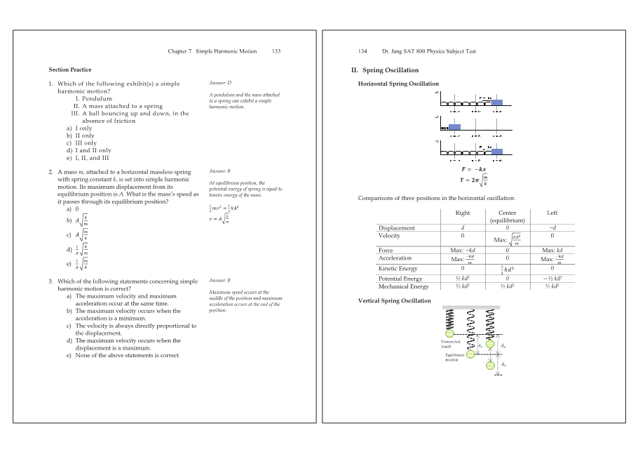 Dr.jang's SAT 800 Physics