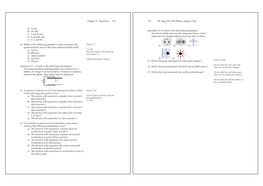 Dr.jang's SAT 800 Physics