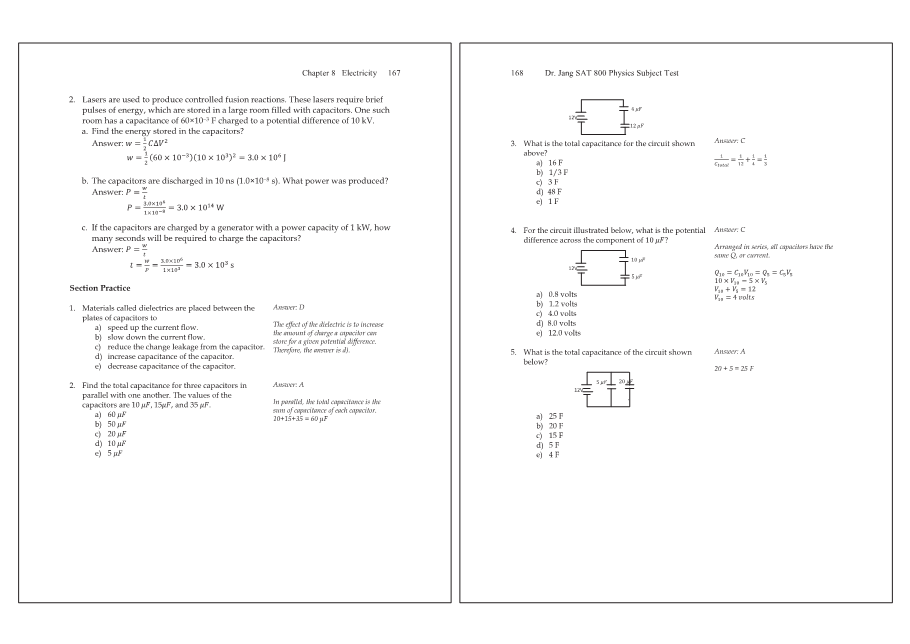 Dr.jang's SAT 800 Physics